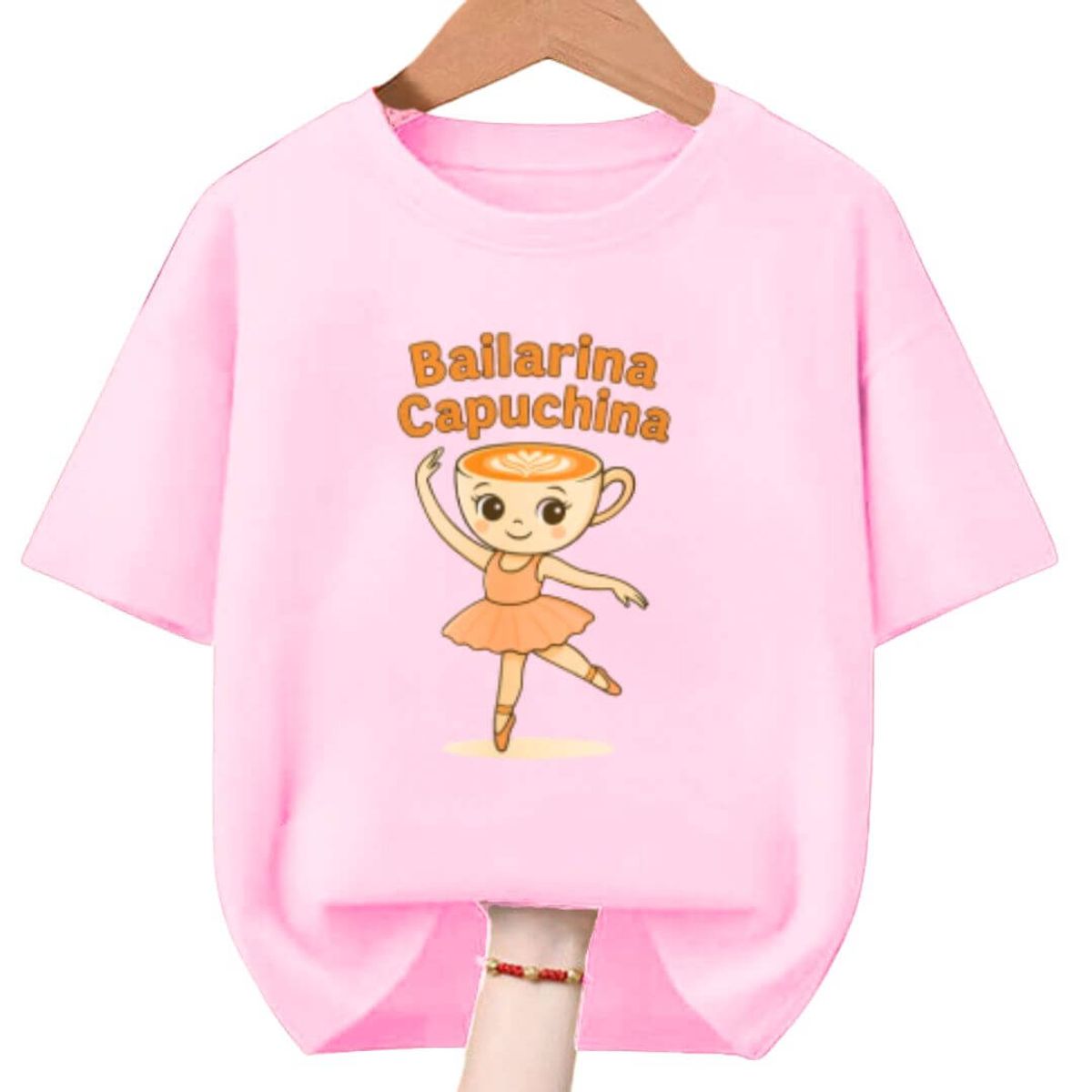 GENERICO - Polo Ballerina Capuchina de Peluche Tralalero Tralala - Tallas 4 al XL
