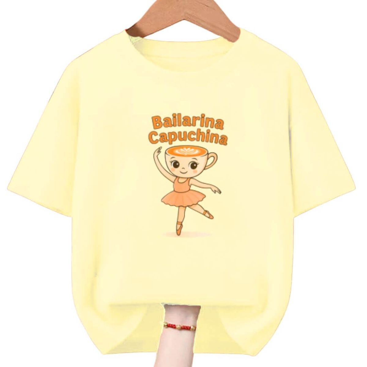GENERICO - Polo Ballerina Capuchina de Peluche Tralalero Tralala - Tallas 4 al XL
