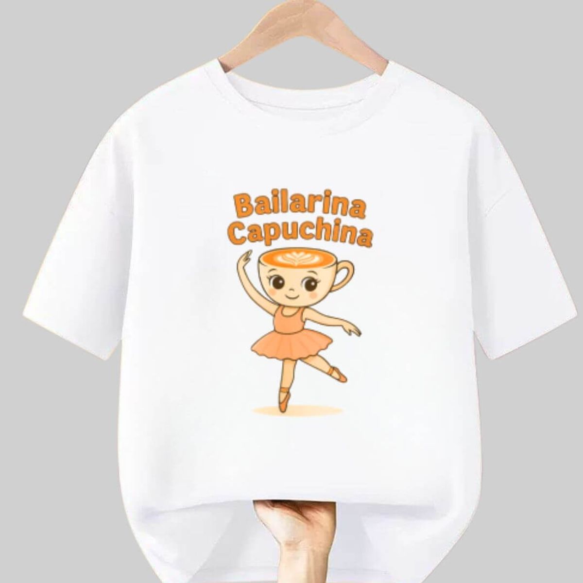 GENERICO - Polo Ballerina Capuchina de Peluche Tralalero Tralala - Tallas 4 al XL