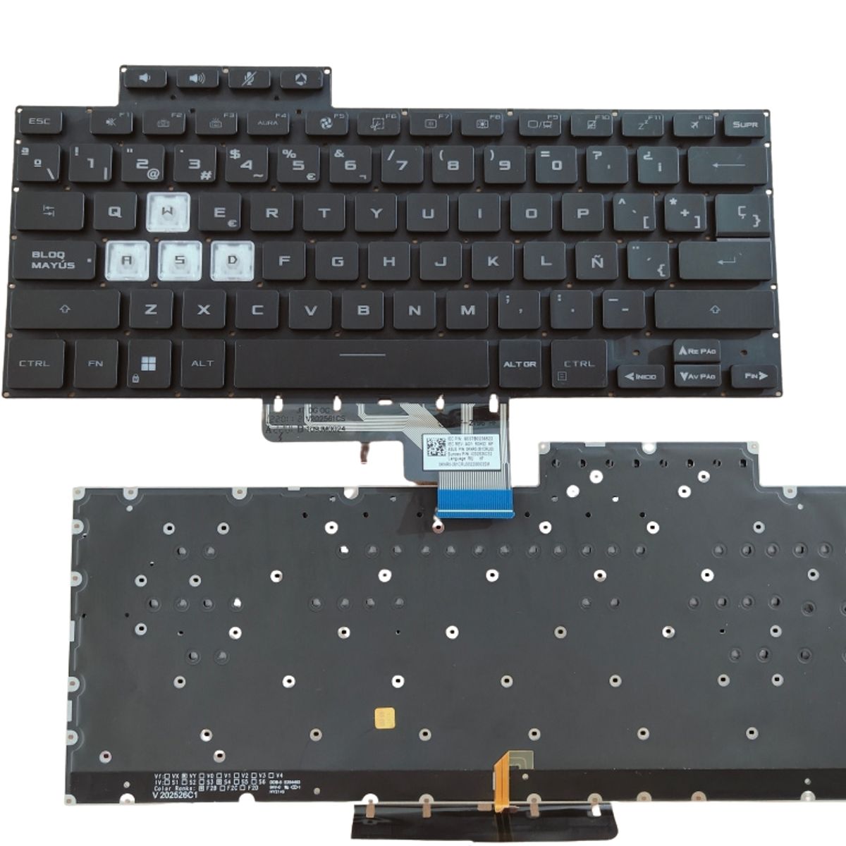 DISEÑO ORIGINAL - Teclado Para Asus Tuf Air Fx516 Fx516p Rgb