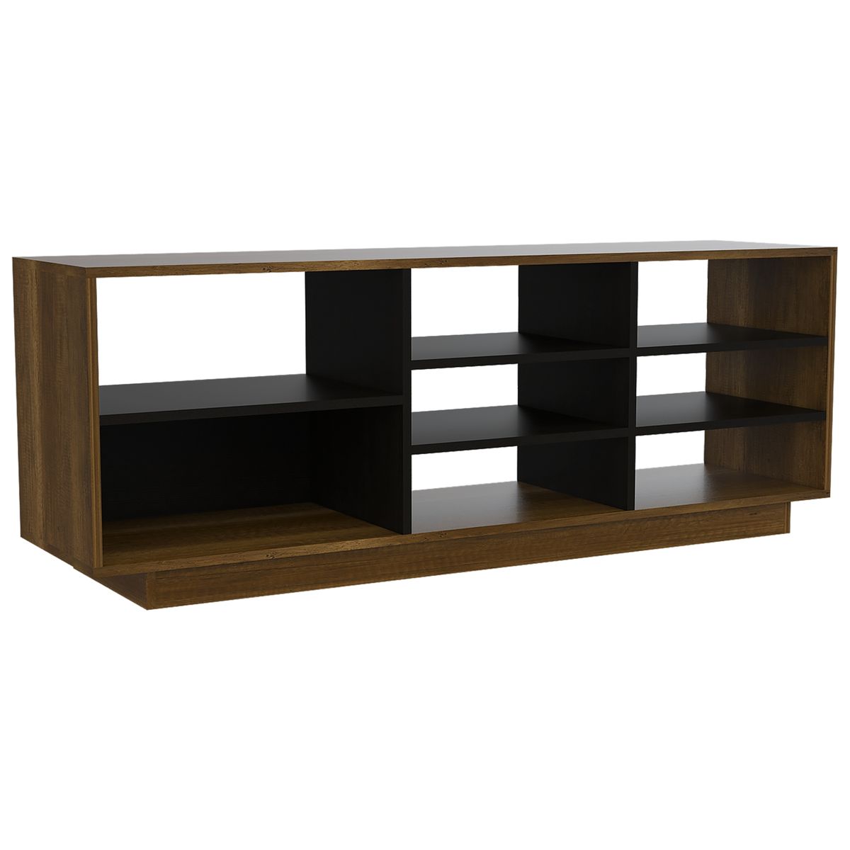 FMFURNITURE - Mueble De Tv 75 Con Repisas Fm-129U - Café Oscuro