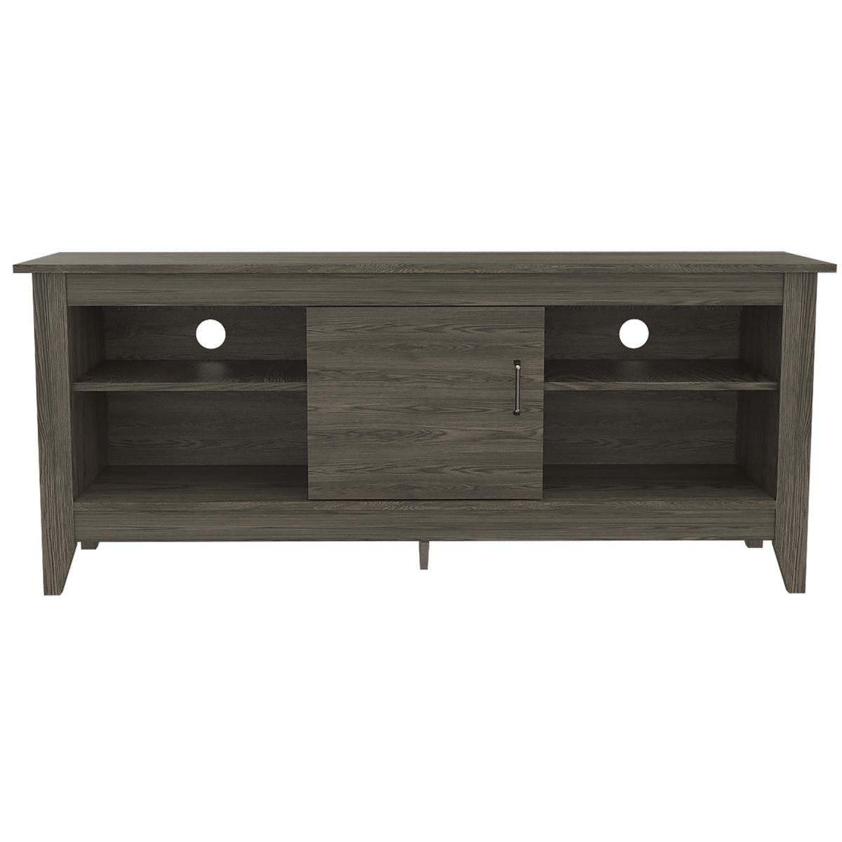 FMFURNITURE - Mueble De Tv 65 1 Puerta Fm-005U - Café Oscuro