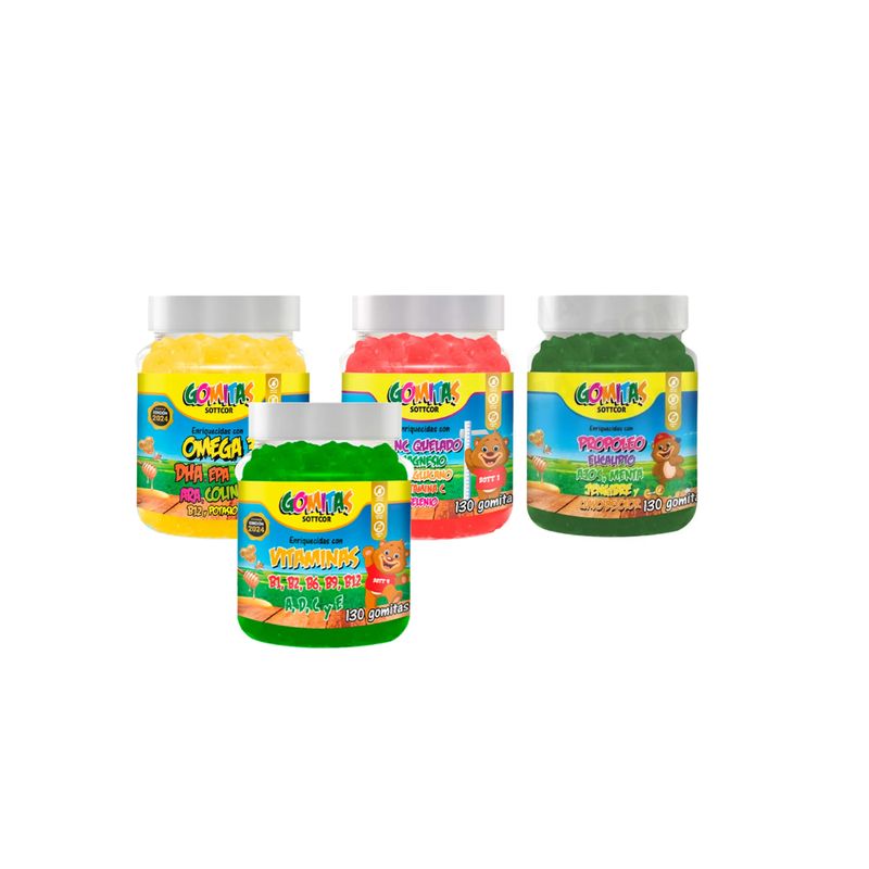 GENERICO - PACK DE GOMITAS PARA NIÑOS 130 UND
