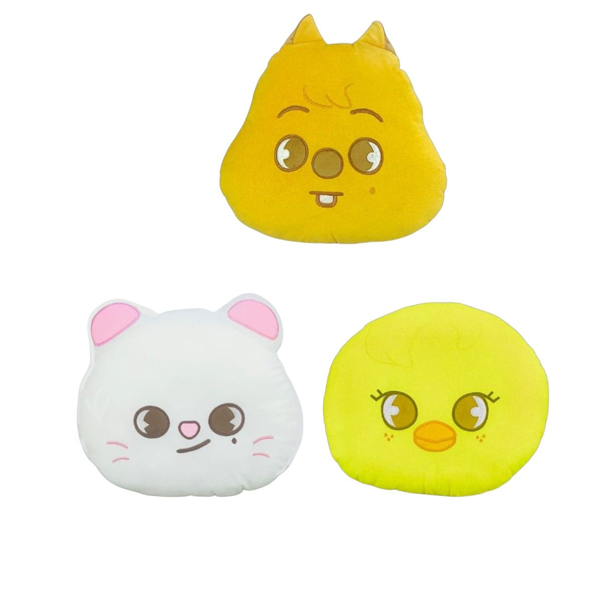GENERICO - Pack 3 Almohada Cojín Stray Kids Han Quokka Jiniret Bbok Ari