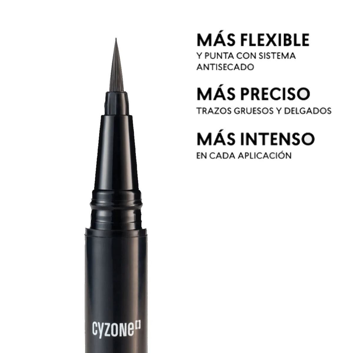 CYZONE - Delineador de Ojos Plumon Larga Duración y Alta Precisión 1 ml Cyzone