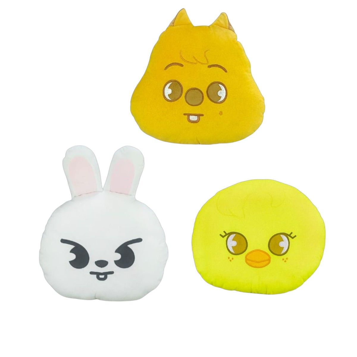 GENERICO - Pack 3 Almohada Cojín Stray Kids Han Quokka Leebit Bbok Ari