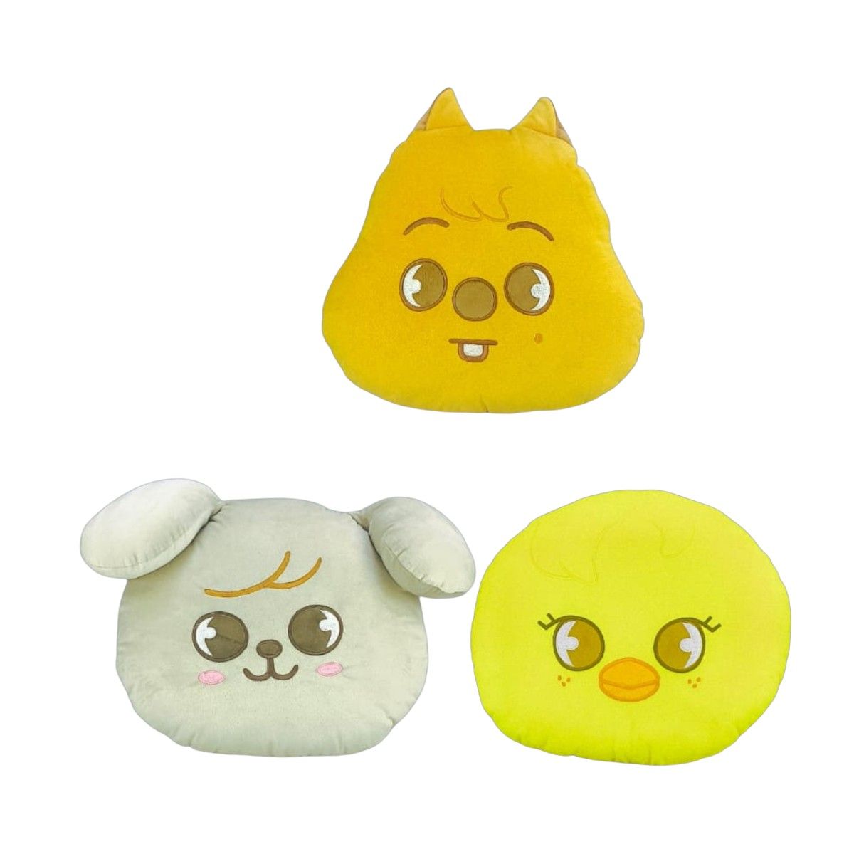 GENERICO - Pack 3 Almohada Cojín Stray Kids Han Quokka Puppy M Bbok Ari