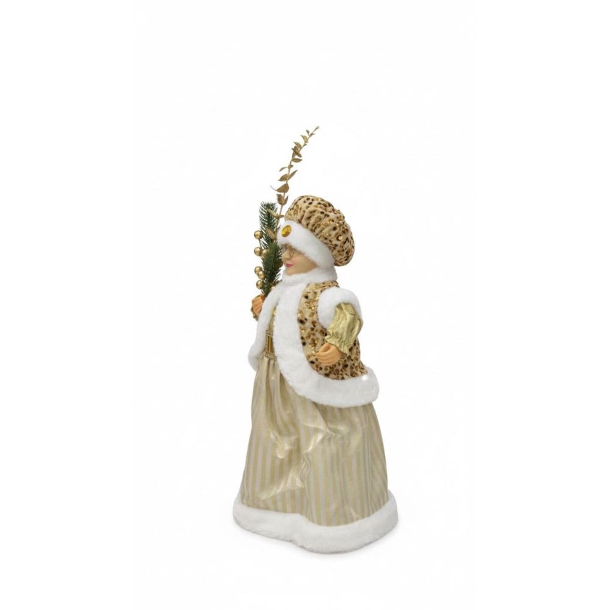 Mamanoela Santa Claus Dorada Navideño Elegante Decorativo Patilargo Navidad, marca GENERICO - Foto 2