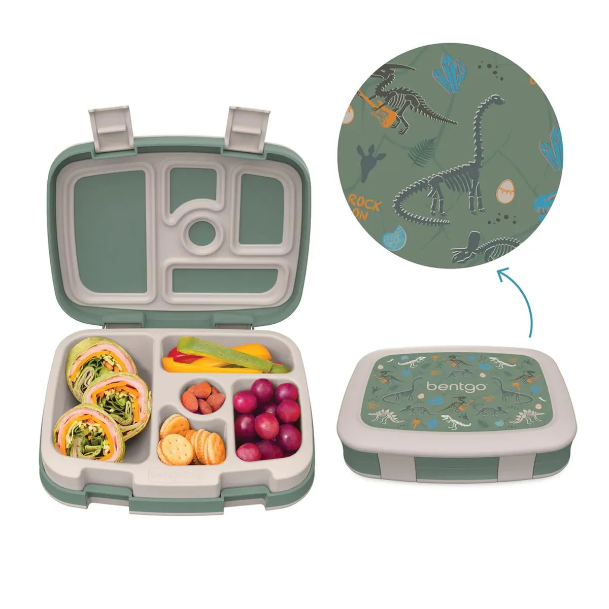 BENTGO - Lonchera Bentgo Kids Lunch Box - Fosiles de Dinosaurios