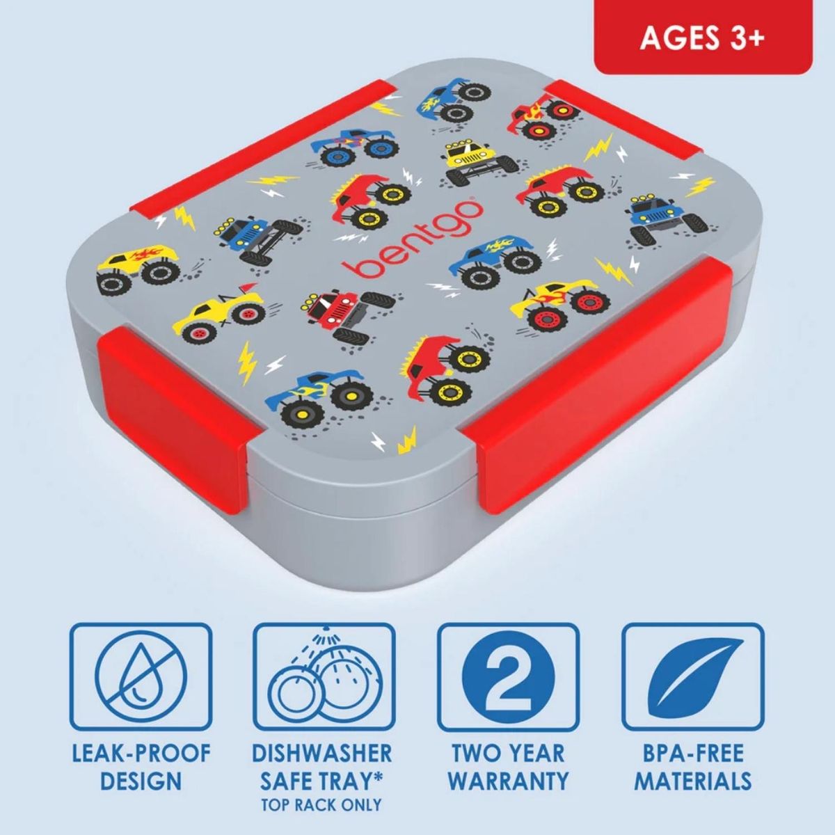 BENTGO - Lonchera Bentgo Kids Snap & Go - Camiones