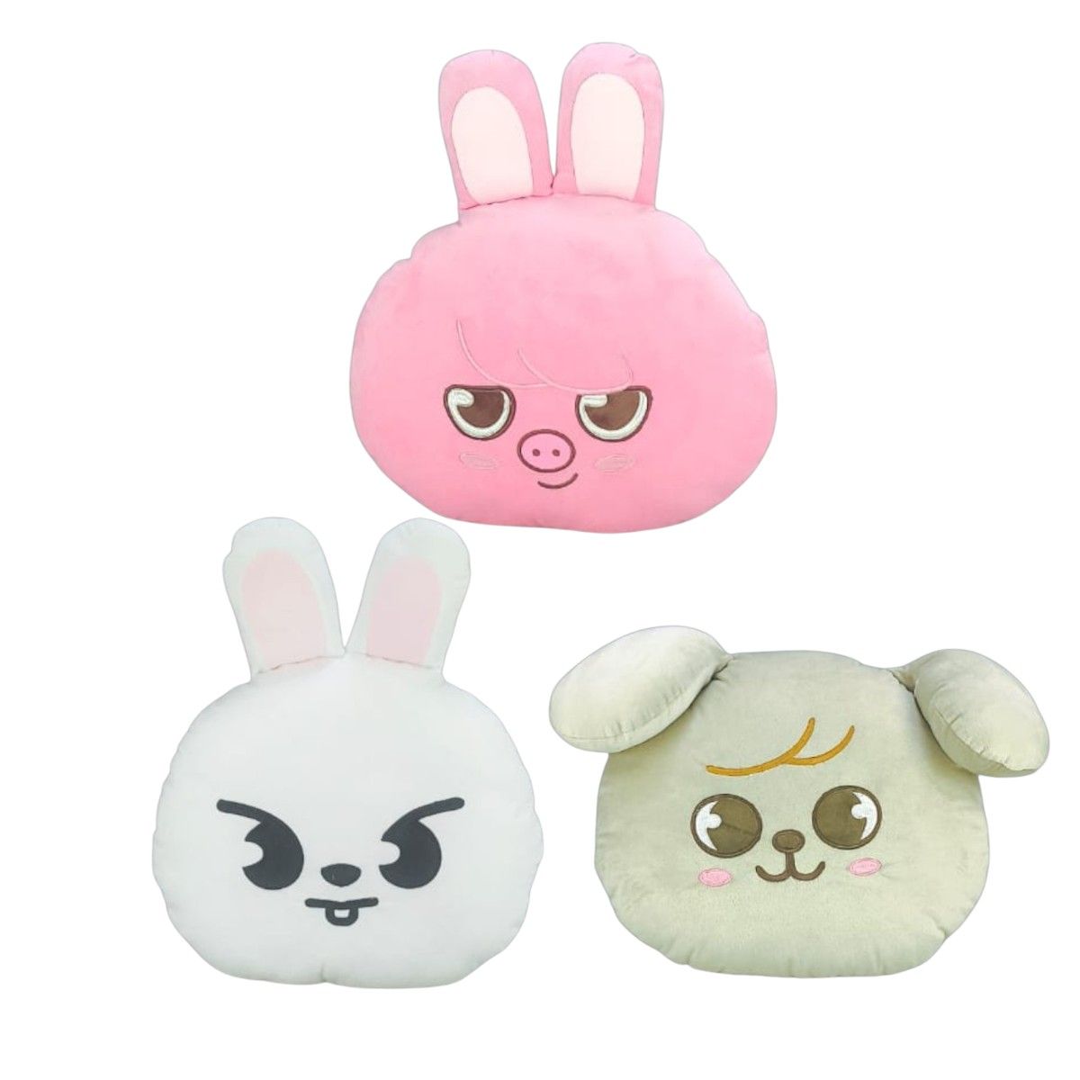 GENERICO - Pack 3 Almohada Cojín Stray Kids Dwaekki Leebit Puppy M