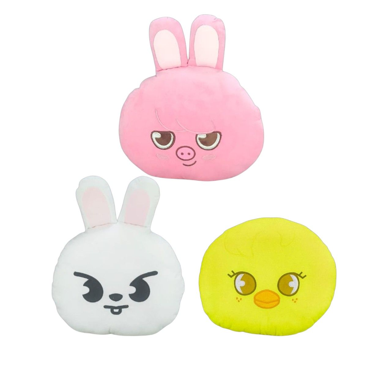 GENERICO - Pack 3 Almohada Cojín Stray Kids Dwaekki Leebit Bbok Ari