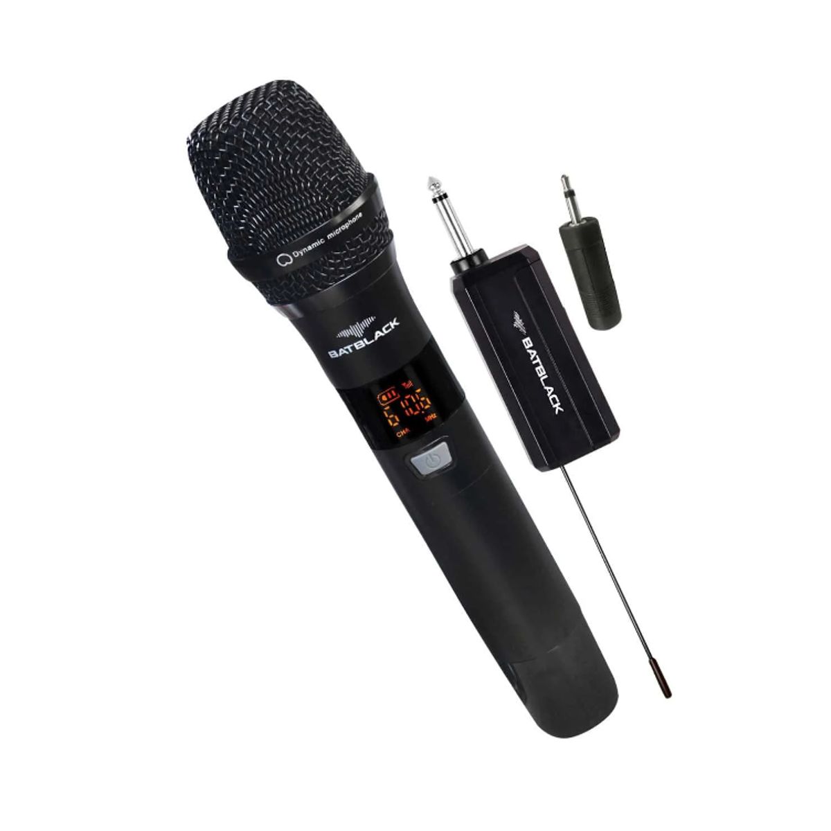 BATBLACK - Micrófono Inalámbrico UHF Recargable BT-LR51 BATBLACK