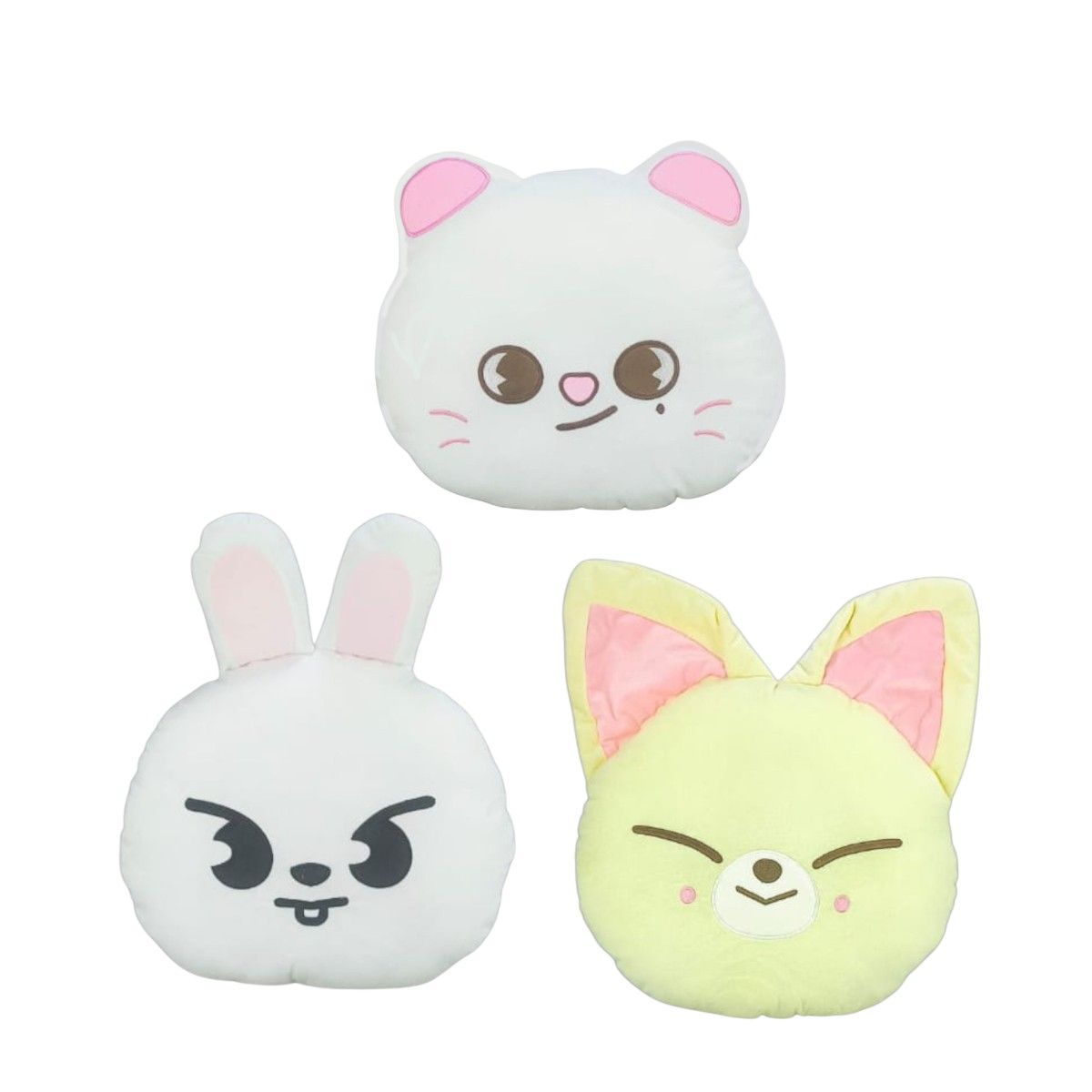 GENERICO - Pack 3 Almohada Cojín Stray Kids Jiniret Leebit Foxi Ny