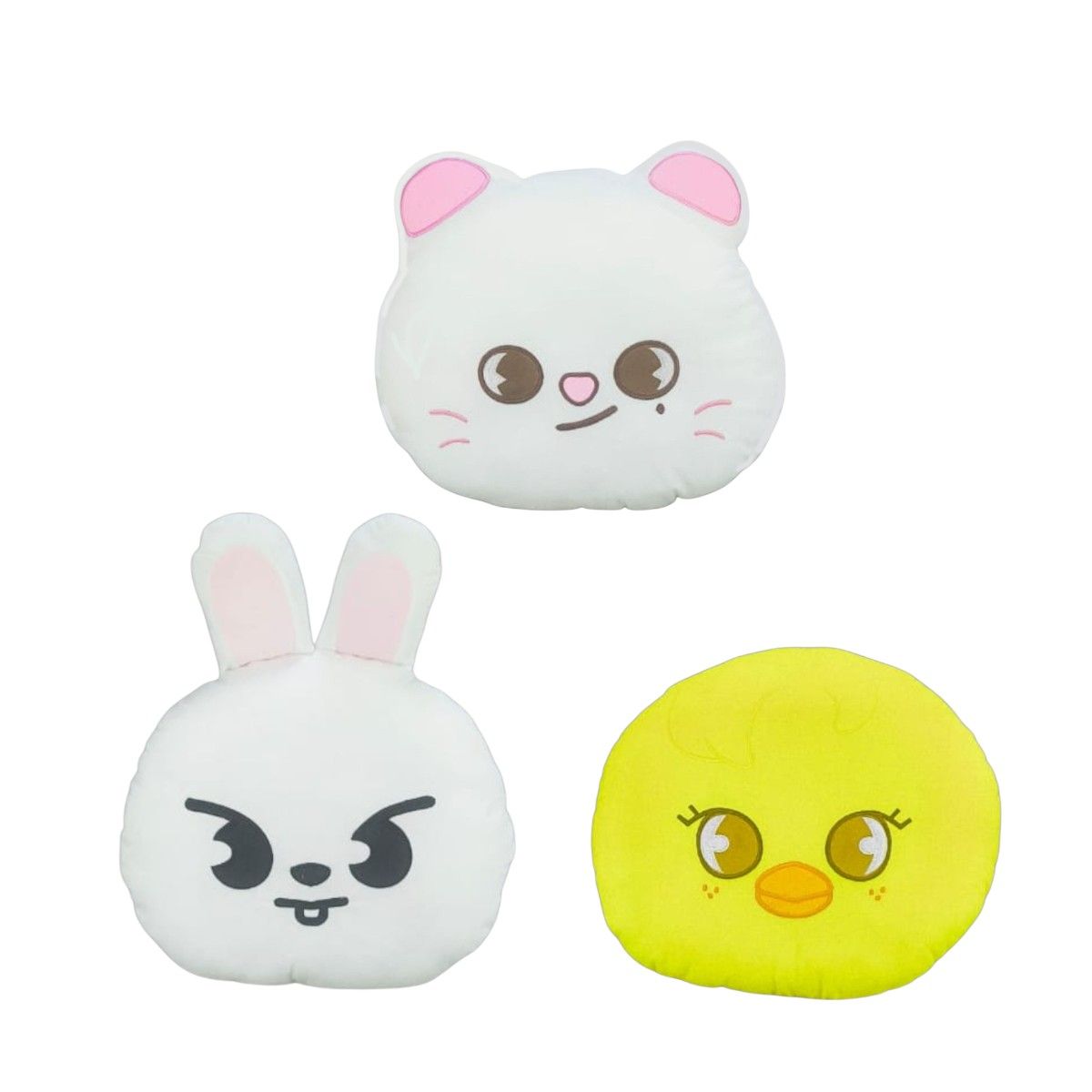 GENERICO - Pack 3 Almohada Cojín Stray Kids Jiniret Leebit Bbok Ari