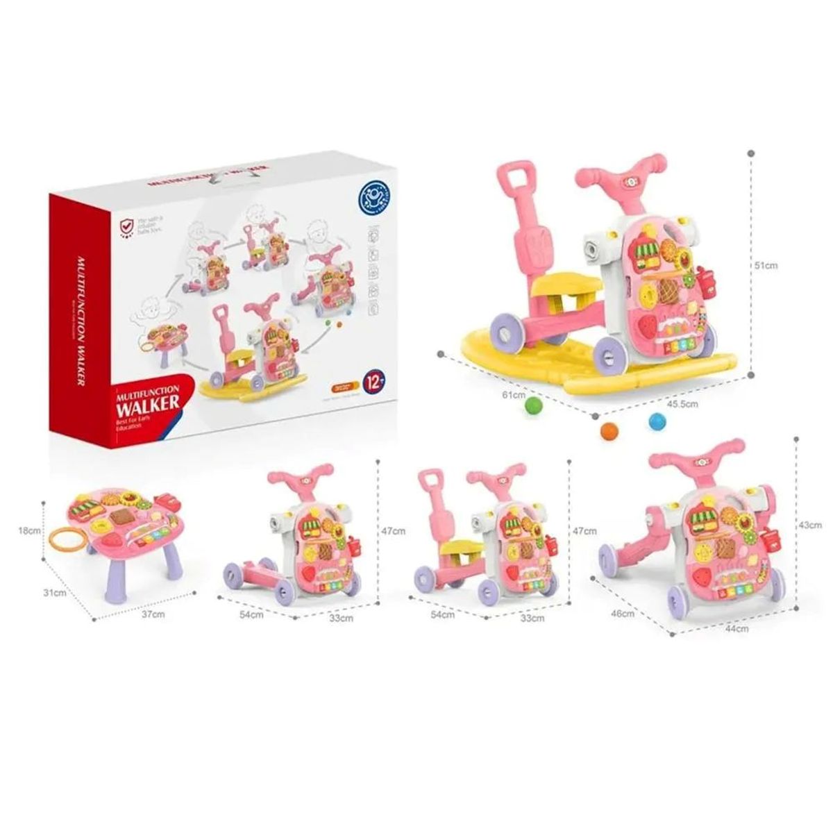 GENERICO - Caminador Didáctico Multiusos para Bebé 5 en 1