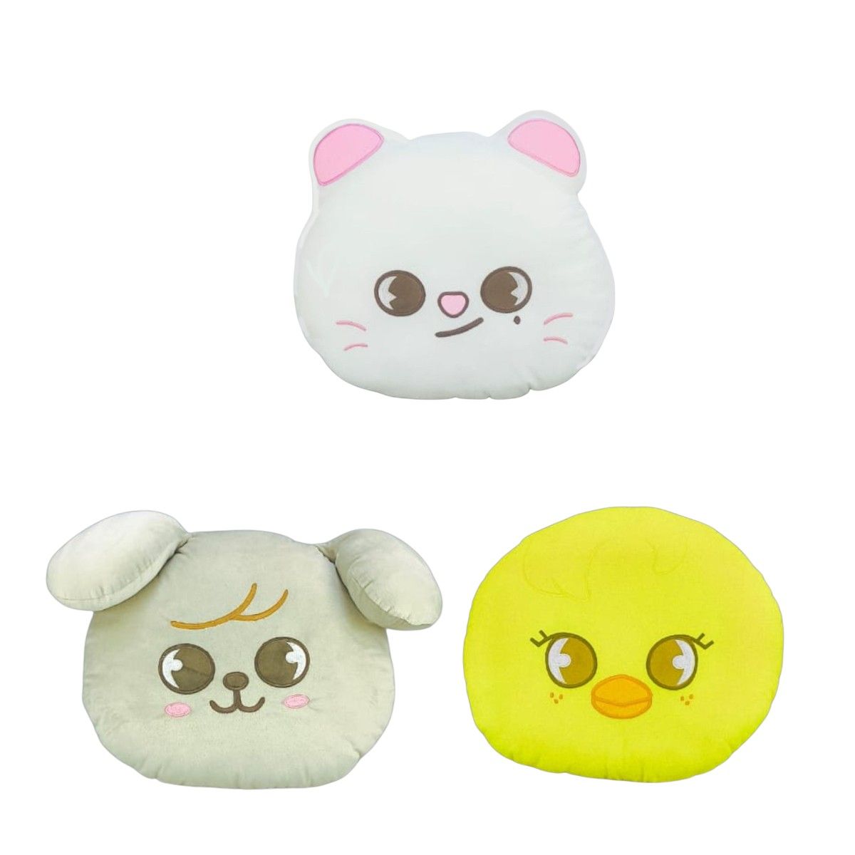 GENERICO - Pack 3 Almohada Cojín Stray Kids Jiniret Puppy M Bbok Ari