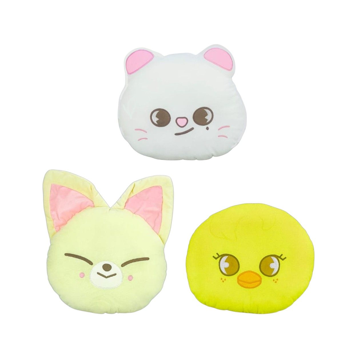 GENERICO - Pack 3 Almohada Cojín Stray Kids Jiniret Foxi Ny Bbok Ari