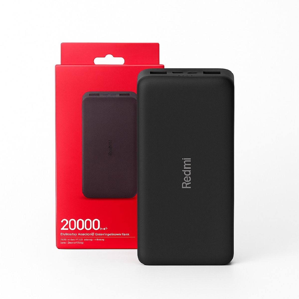 REDMI - Power Bank Xiaomi 20000mAh Redmi Fast Charge 18W Tipo-C