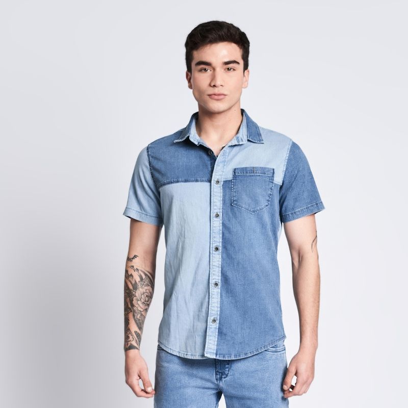 PARADA 111 - CAMISA DENIM MODA HOMBRE PARADA111 ZANETI