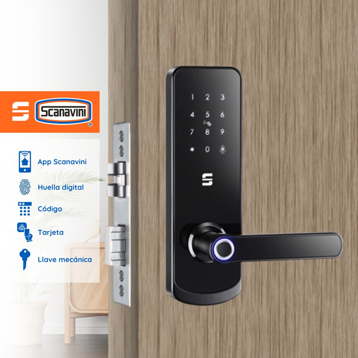 SCANAVINI - Cerradura Digital A230H-NKI Acceso Principal