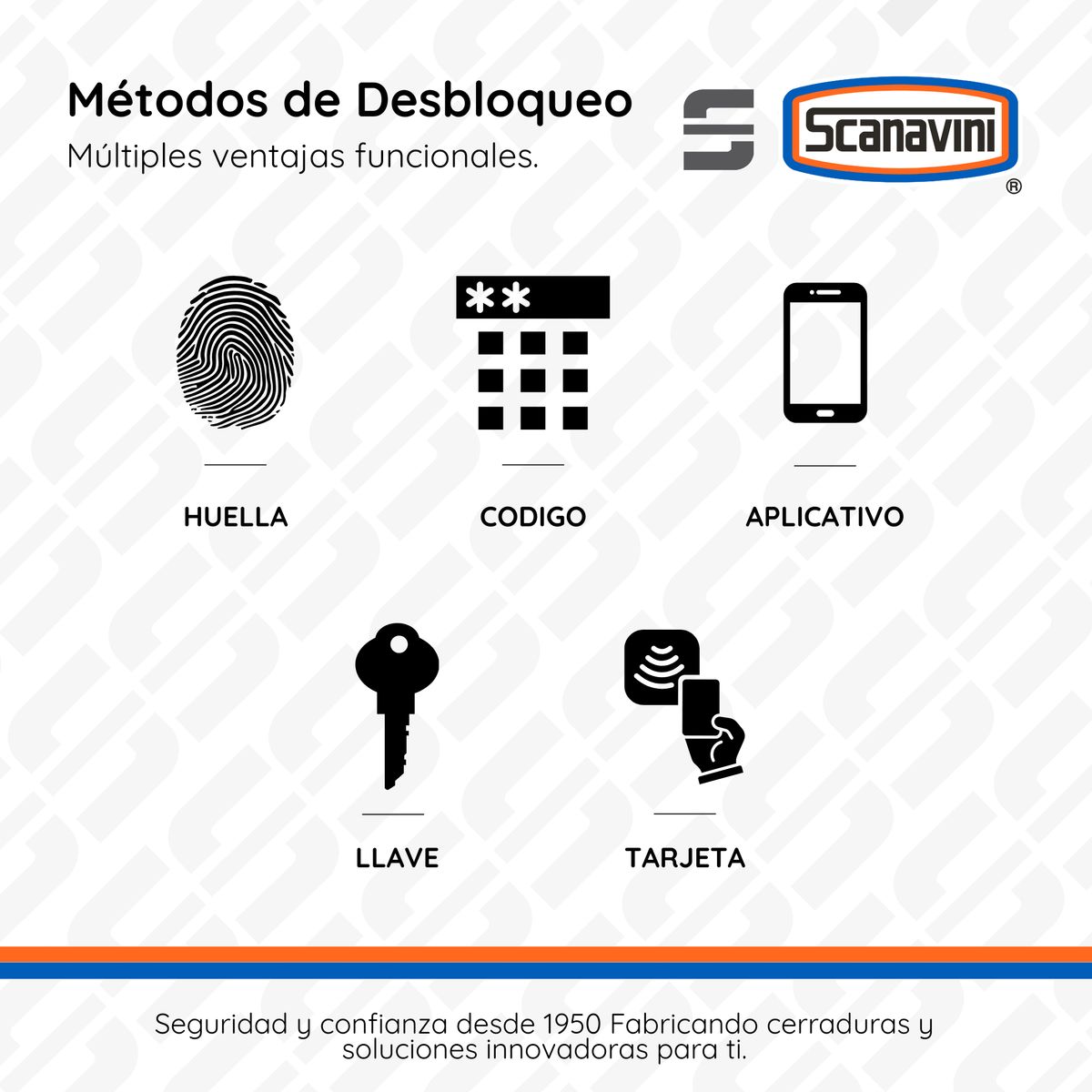 SCANAVINI - Cerradura Digital A230H-NKI Acceso Principal