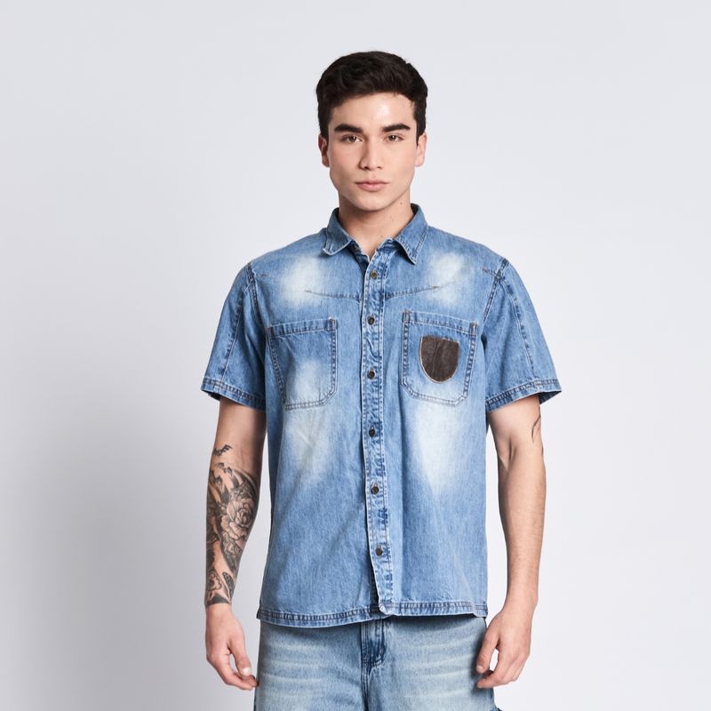 PARADA 111 - CAMISA DENIM HOMBRE PARADA111 SILVA