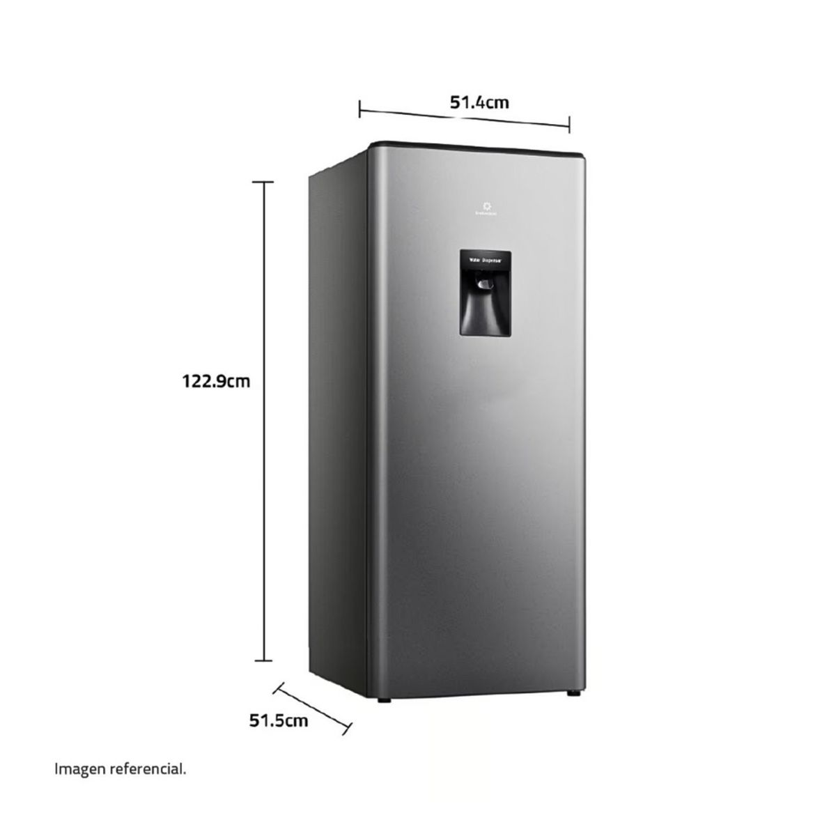 INDURAMA - Refrigeradora Indurama 177Lt Con Dispensador RI-289D Silver