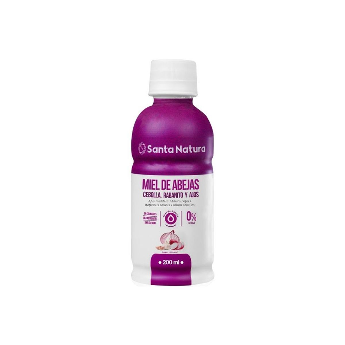 SANTA NATURA - Miel De Abejas Cebolla Rabanito y Ajos Santa Natura 200 ml