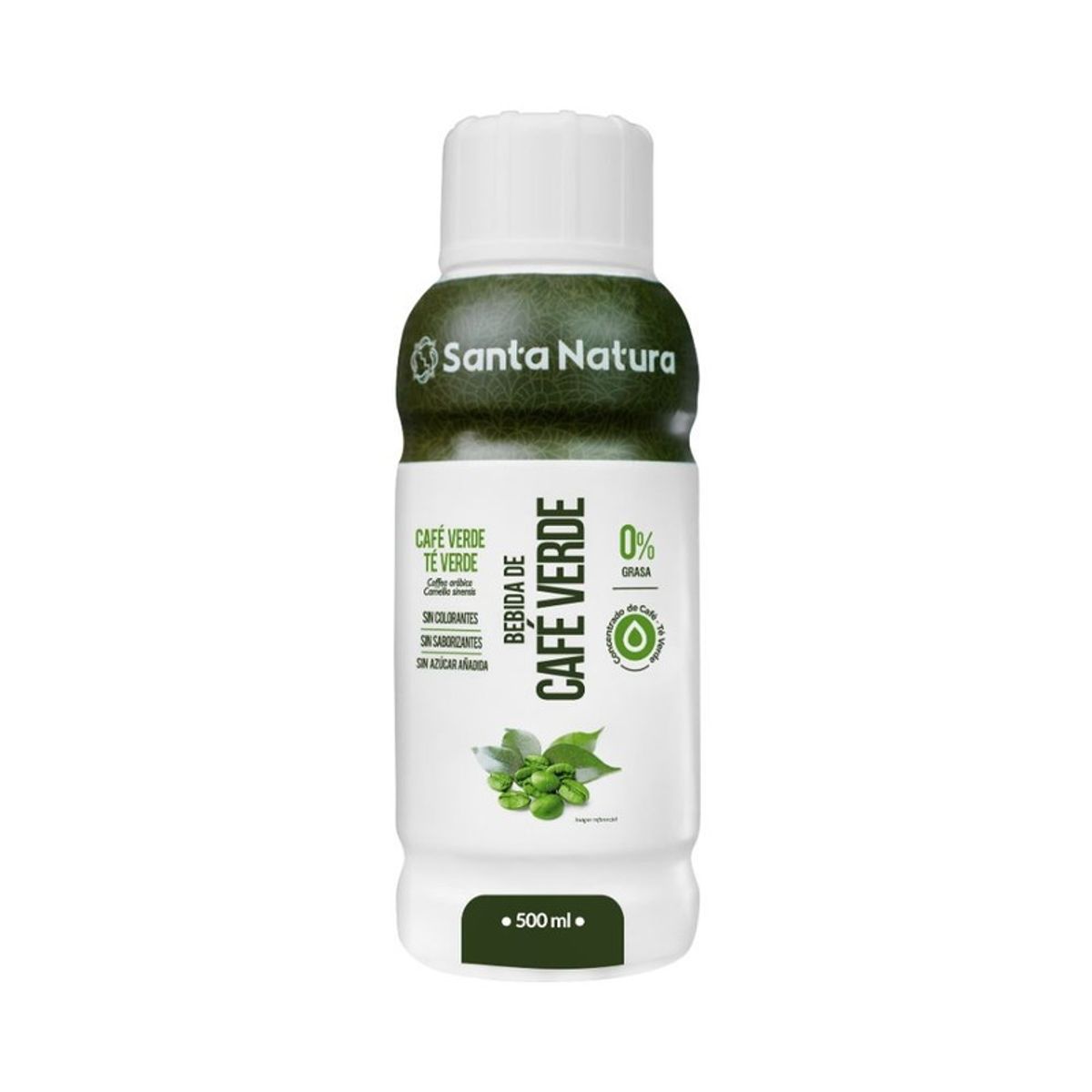 SANTA NATURA - Bebida de Café Verde + Té Verde Santa Natura 500 ml