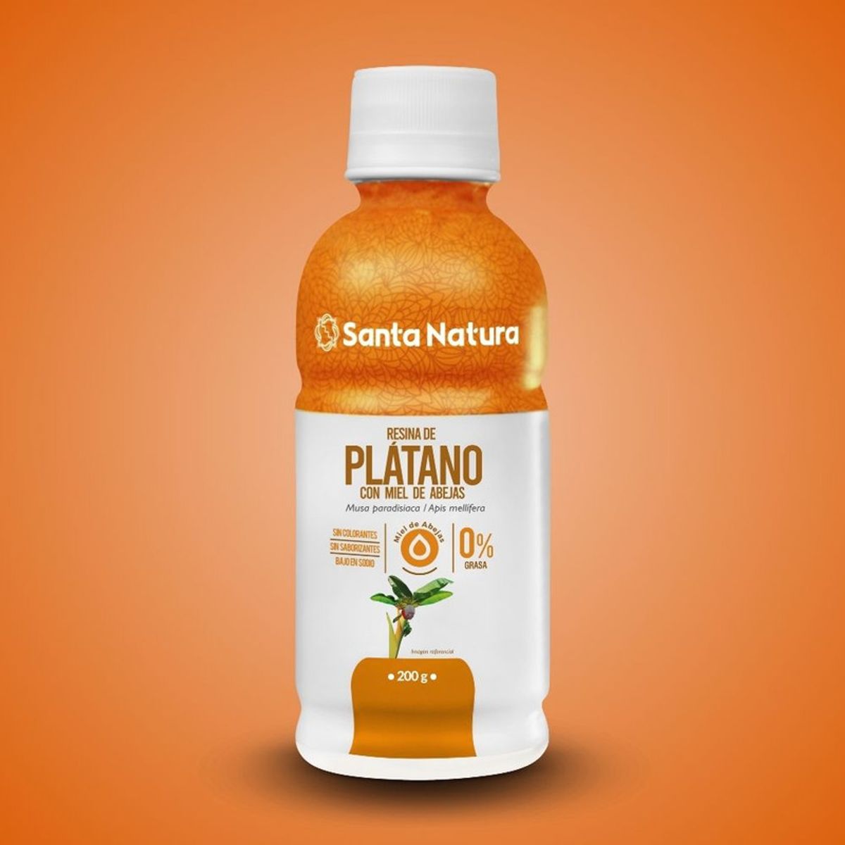 SANTA NATURA - Jarabe Resina de Plátano con Miel de Abejas Santa Natura 200 gr