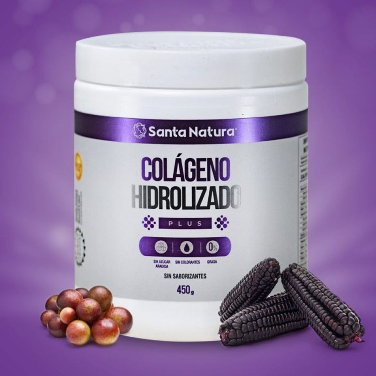 SANTA NATURA - Colágeno Hidrolizado Plus 450 Gr Santa Natura 450 gr
