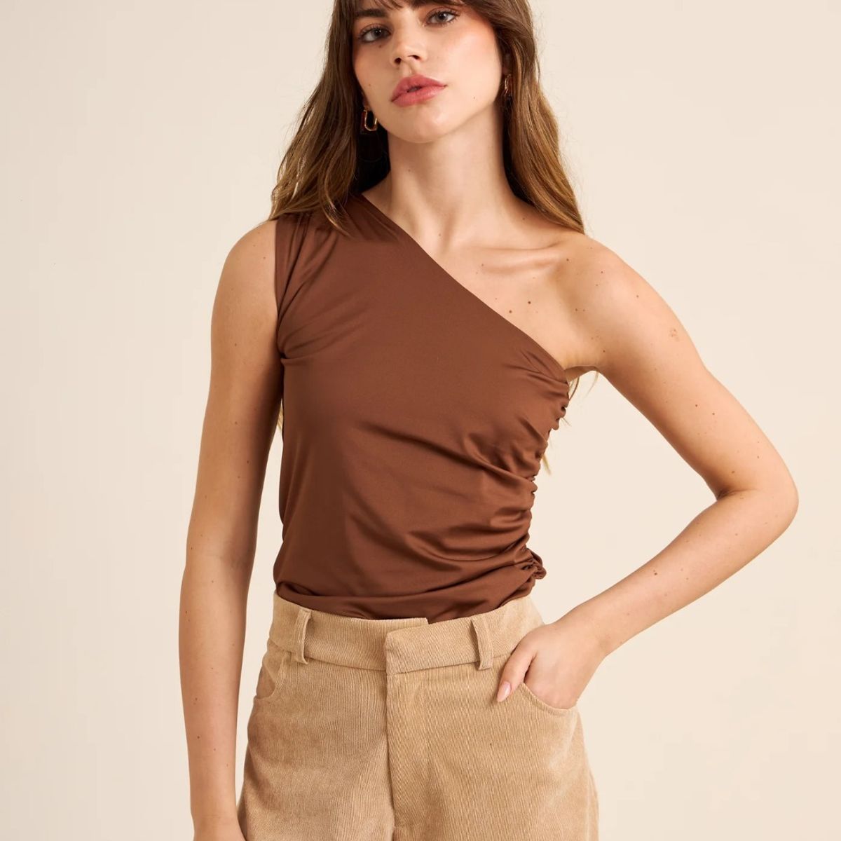 AMARELLY - BASICO TOP PARA MUJER FLORE