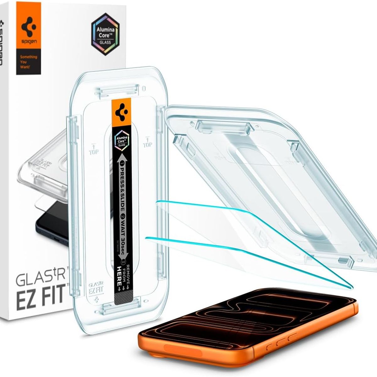 SPIGEN - Mica Vidrio iPhone 17 Pro Max Spigen Dureza 9H Tecno AluminaCore 2UND