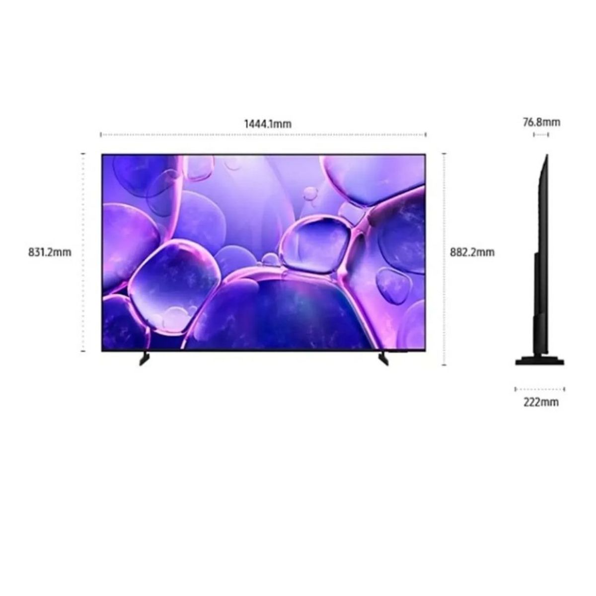 SAMSUNG - Televisor SAMSUNG 55" Crystal UHD 4K 55U8000FG 2025 + Antena Digital