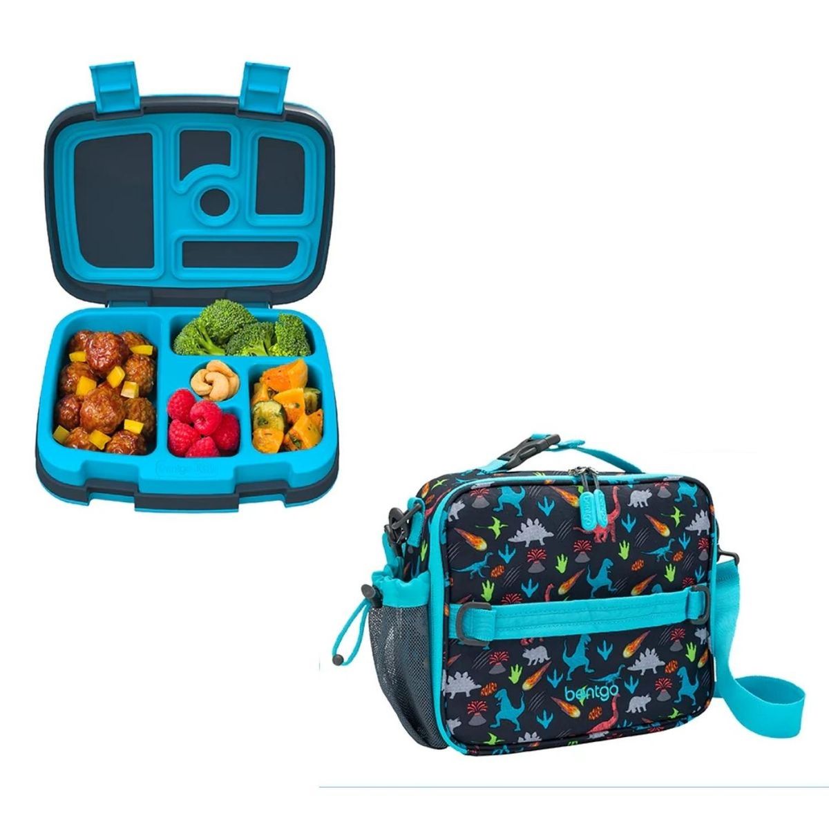 BENTGO - Set Lonchera y Porta Lonchera Bentgo Kids - Dinosaurios