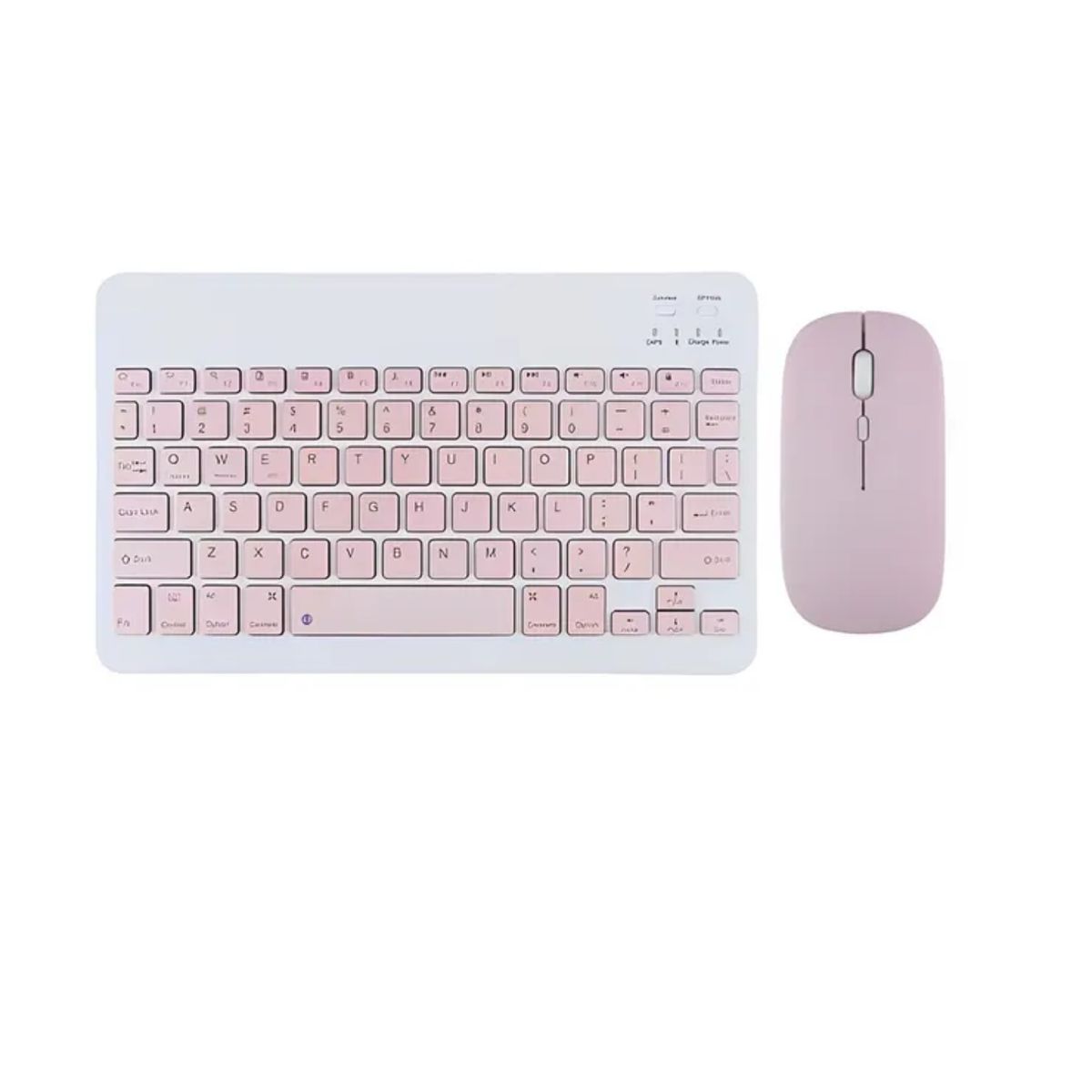 SPACE - case Samsung s6 lite teclado con mouse rosado teclado por fuera