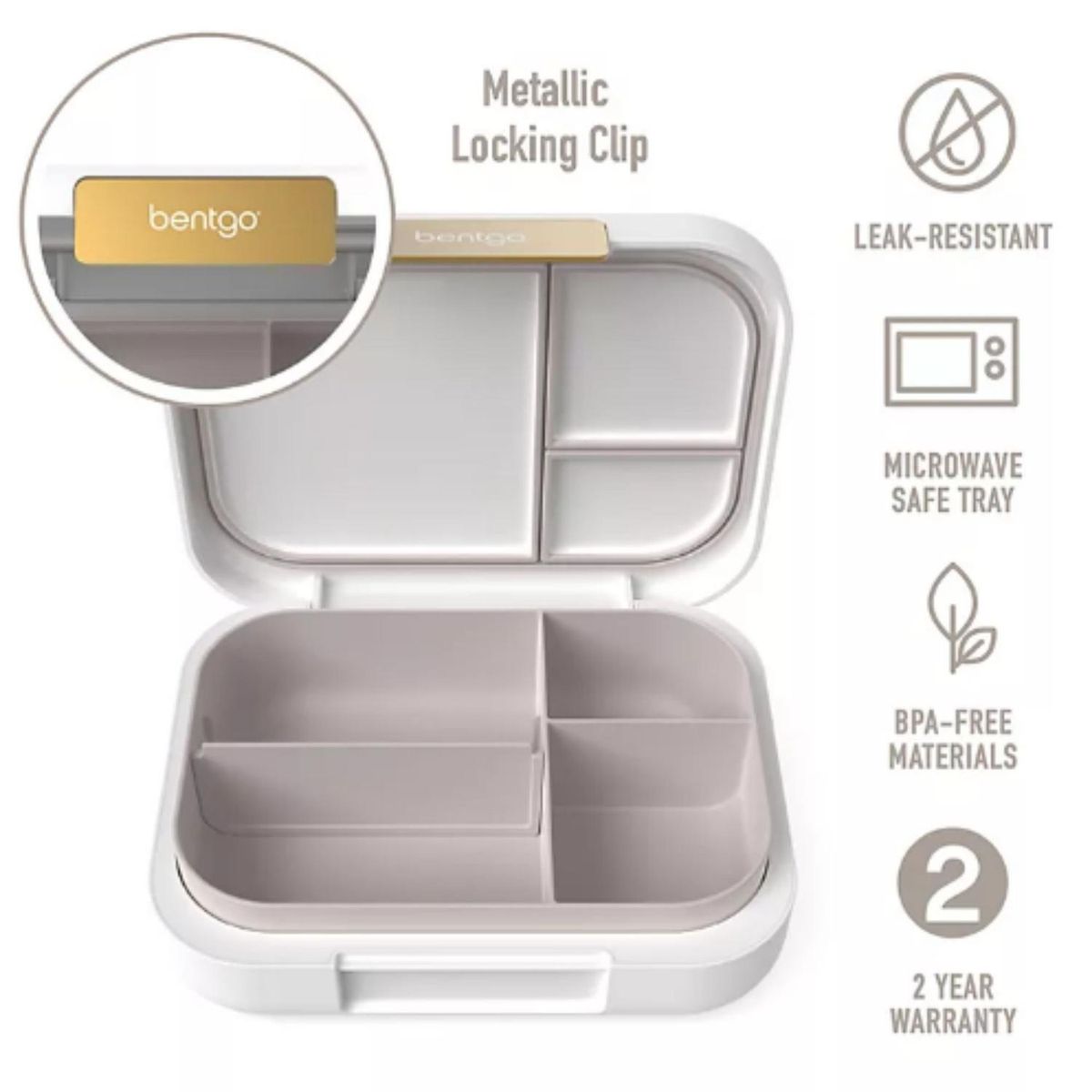 BENTGO - Lonchera Bentgo Modern Lunch Box Adultos - Blanco