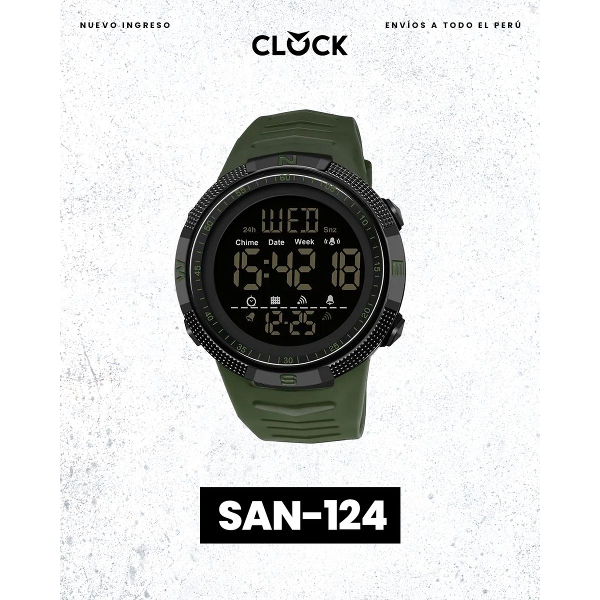 SANDA - RELOJ SANDA 6014 FUTURISTA NEGRO- SAN-22