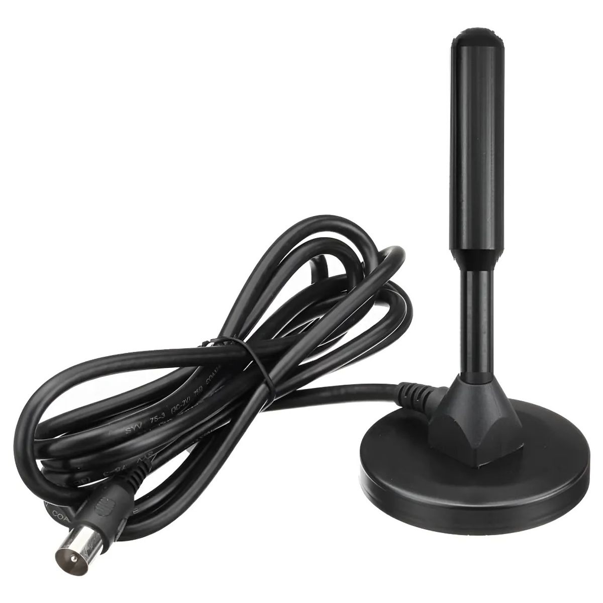 GENERICO - Antena Tv Digital Hd tv Interior Y Exterior 81dbi Coaxial5m