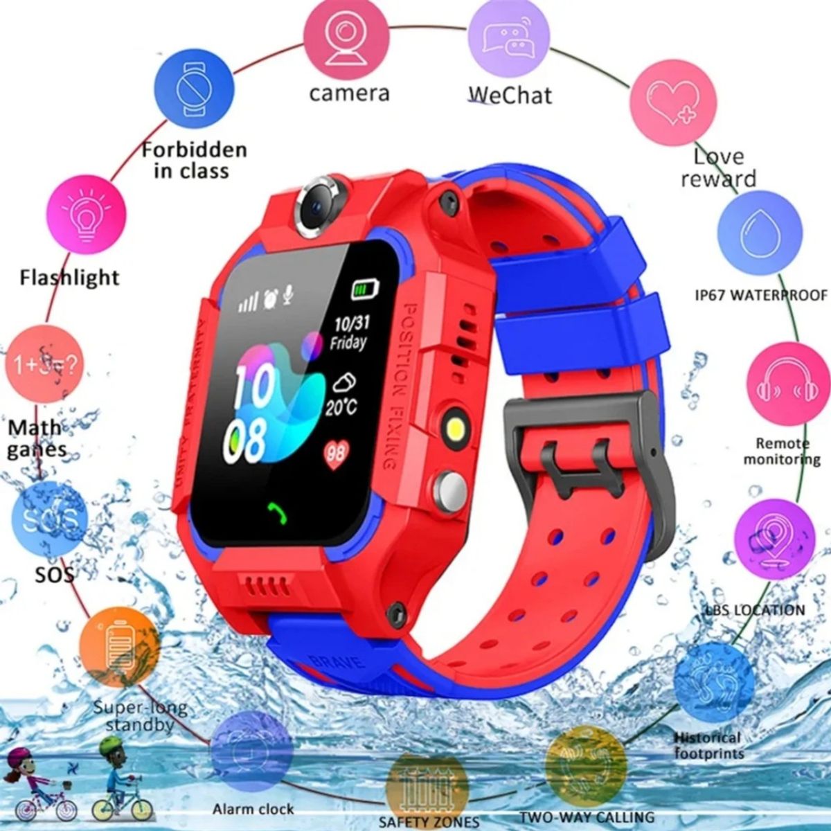 GENERICO - SMARTWATCH RASTREADOR CHIP SIM PARA NIÑOS