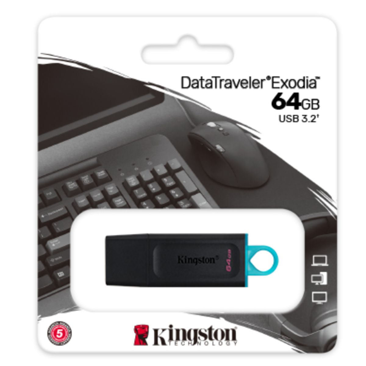 KINGSTON - Memoria USB 64 GB Kingston DataTraveler Exodia