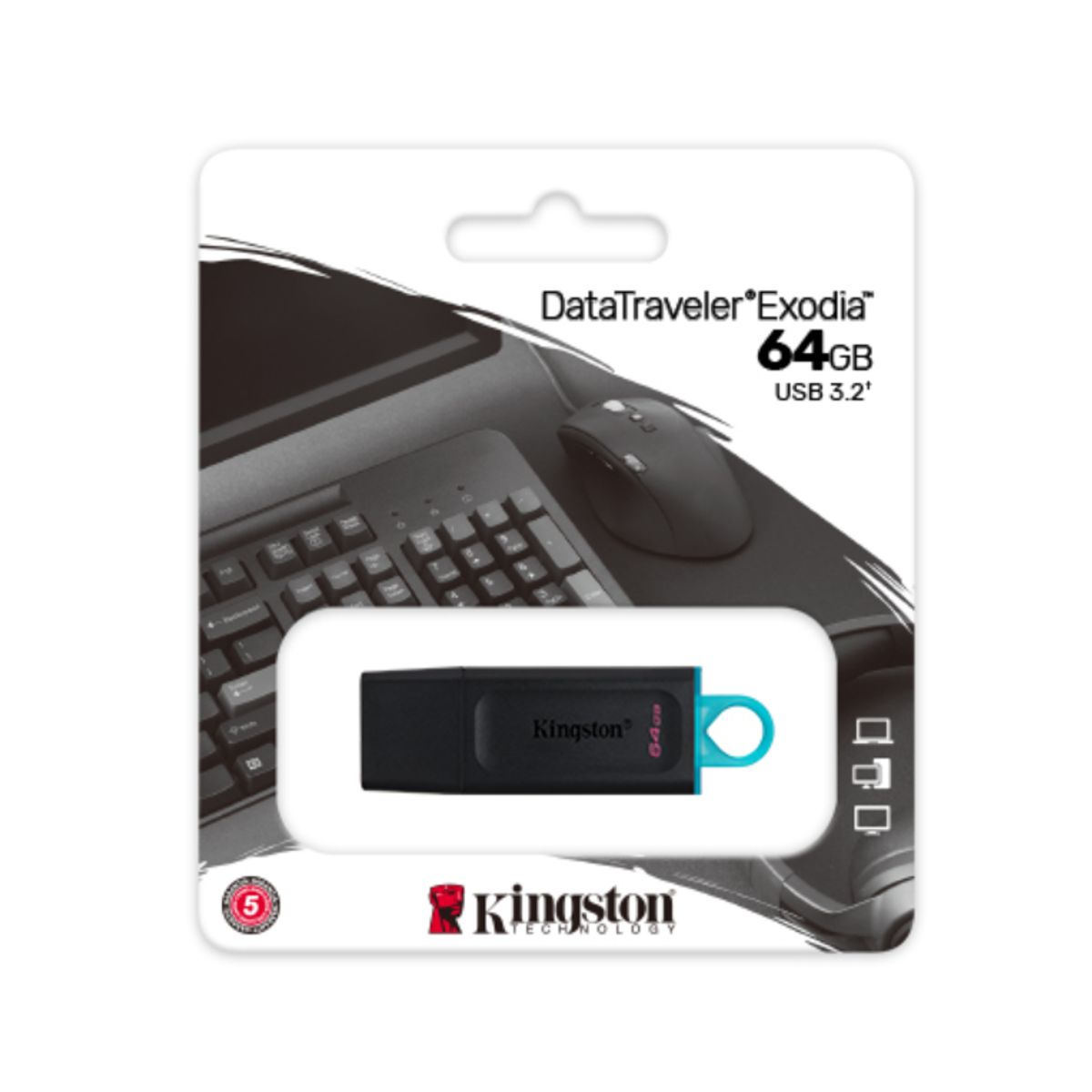 KINGSTON - Memoria USB 64 GB Kingston DataTraveler Exodia