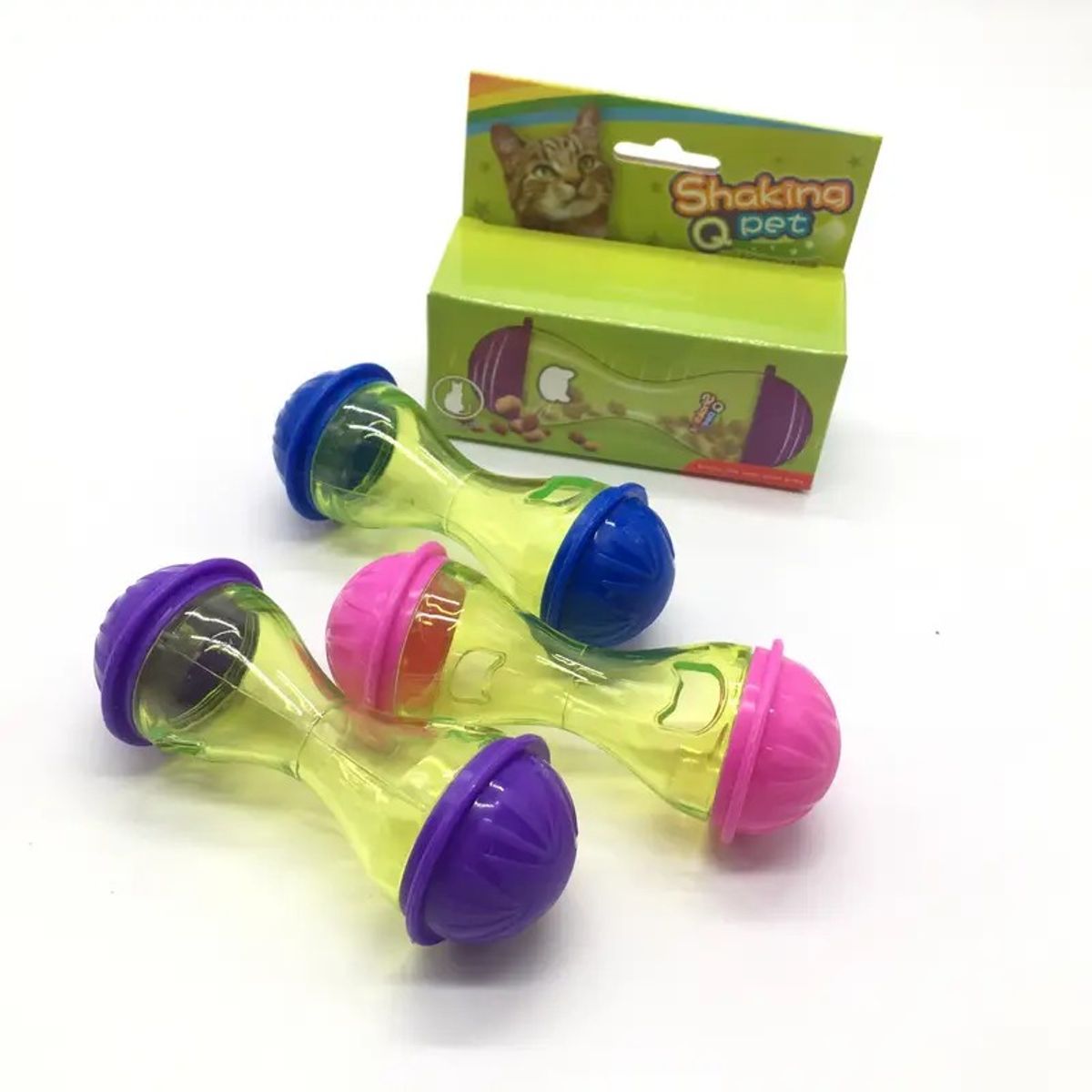 GENERICO - DISPENSADOR PREMIOS PARA GATOS SHAKING Q PET - FUCSIA