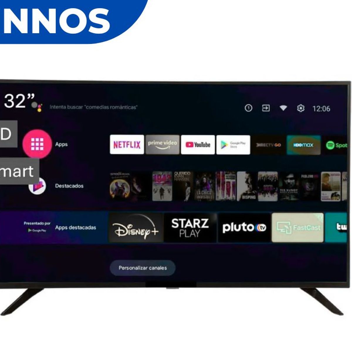 GENERICO - TELEVISOR INNOS S3201KU 32 SMART HD ANDROID TV