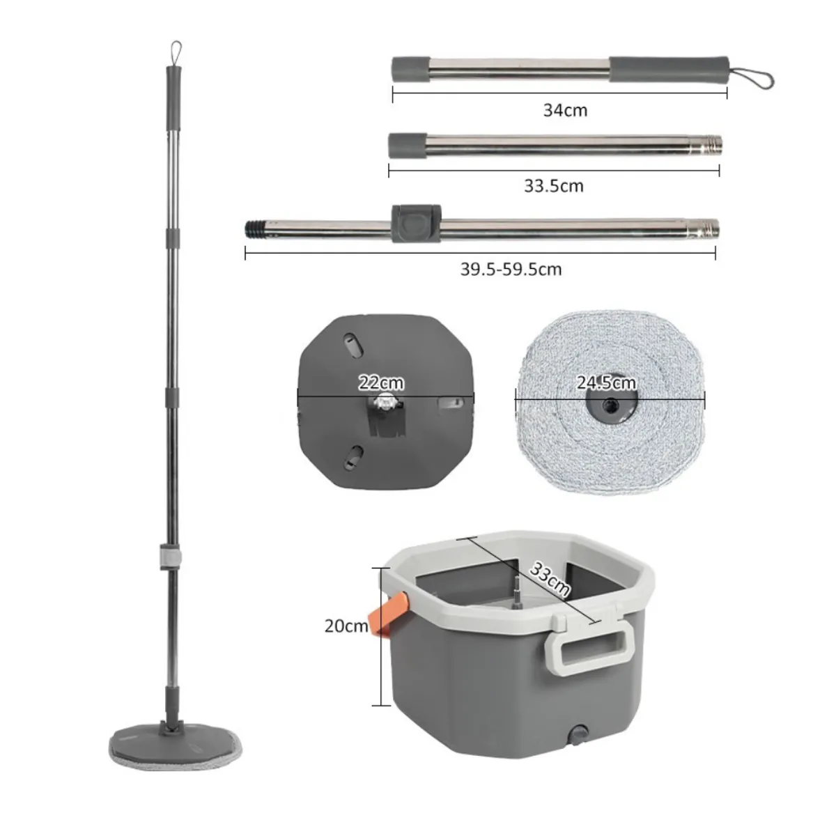 SHEEPBUSTER - Trapeador Magico 360° con Separación de Agua Limpia y Sucia