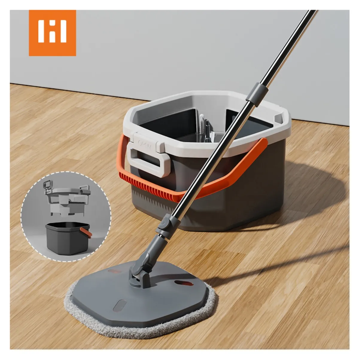 SHEEPBUSTER - Trapeador Magico 360° con Separación de Agua Limpia y Sucia