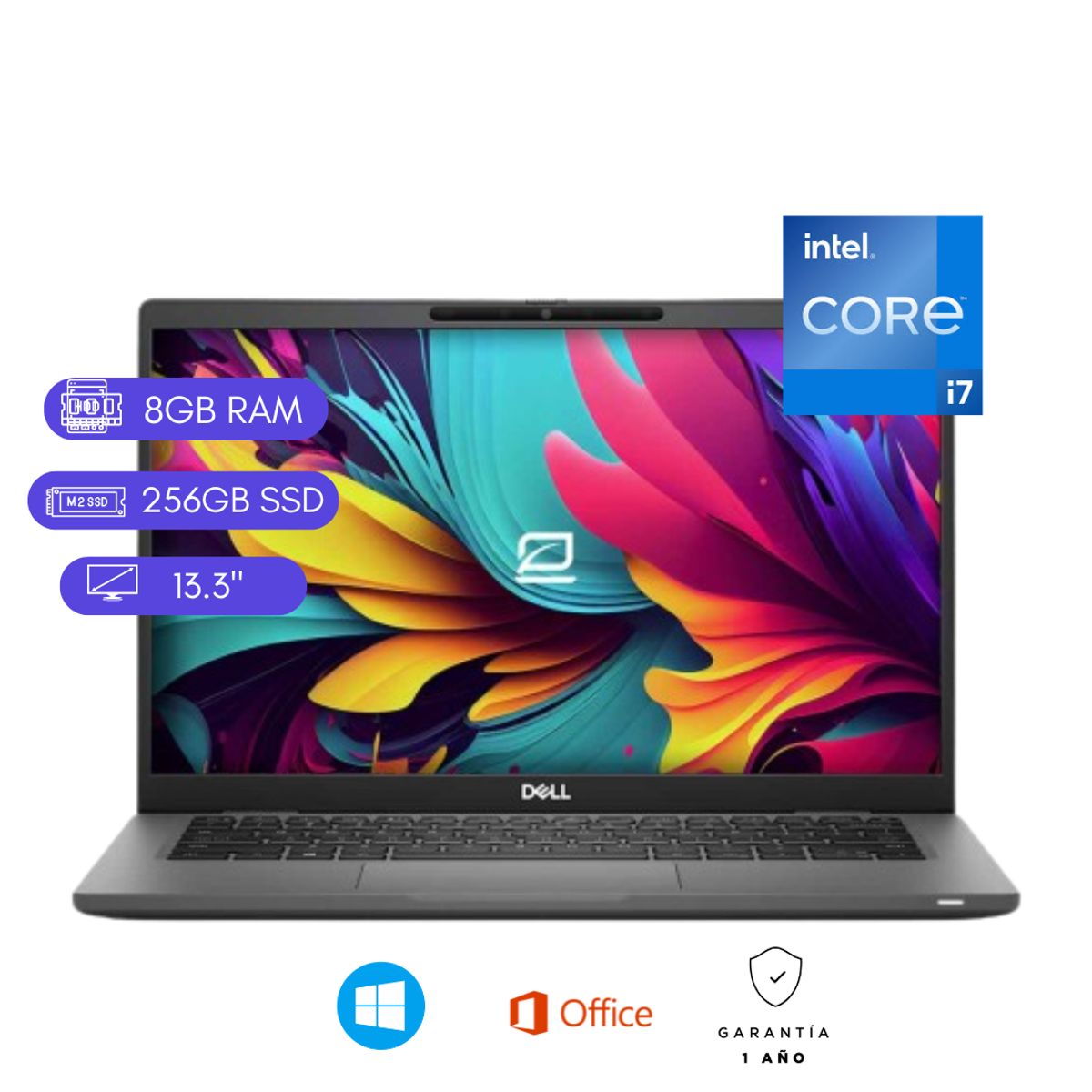 DELL - LAPTOP REACONDICIONADA DELL 7320 CORE I7 11VA/ 8GB RAM/ 256SSD/ 13.3"