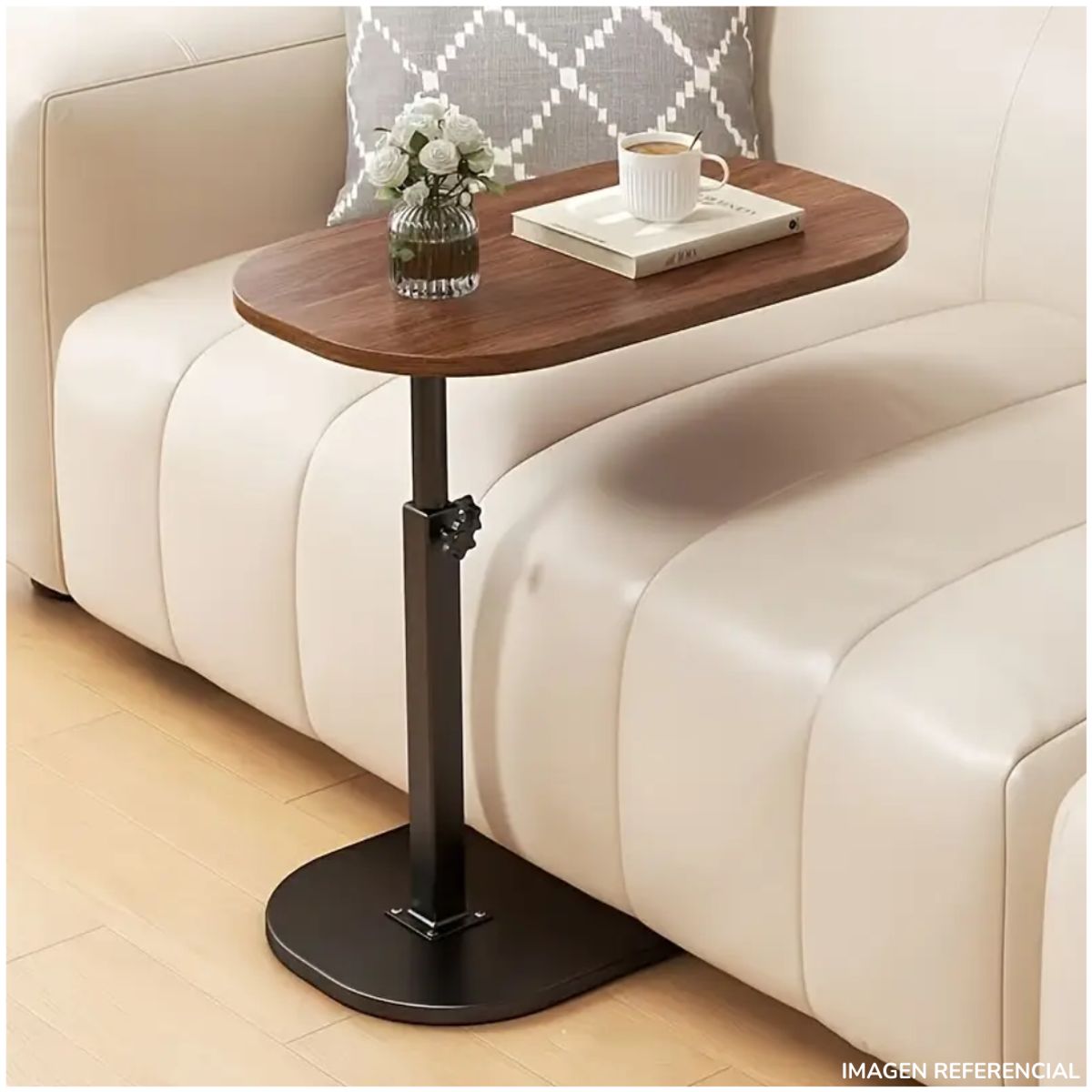 INSPIRA MARKET - Mesa Auxiliar de Centro Oval B Extensible