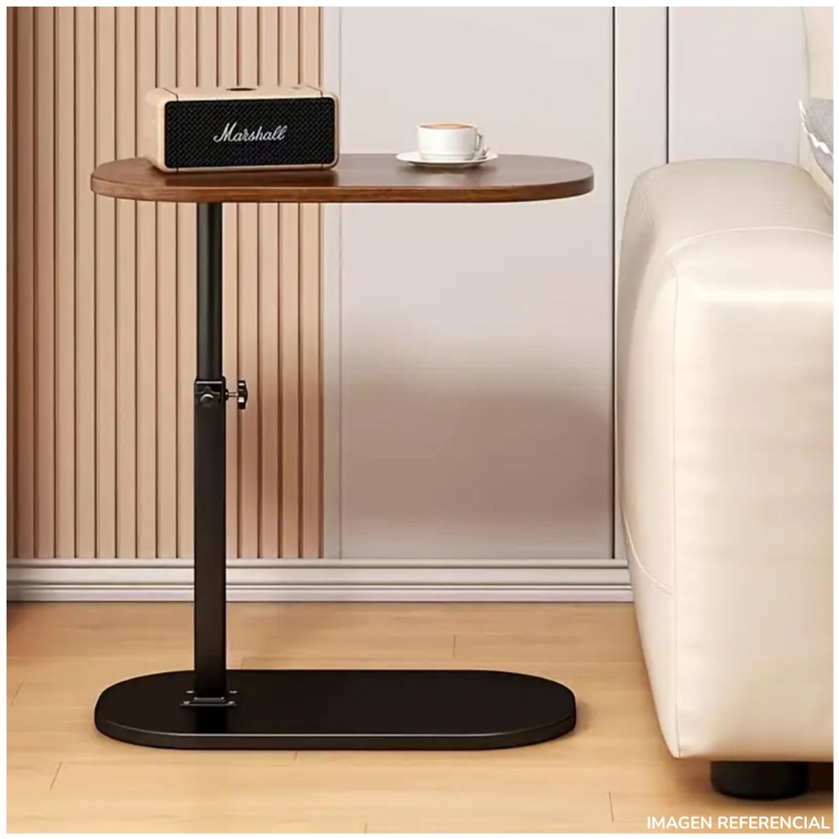 INSPIRA MARKET - Mesa Auxiliar de Centro Oval B Extensible